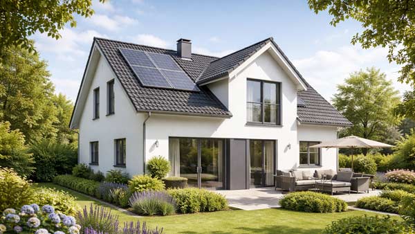 Immobilie mit Solaranlage