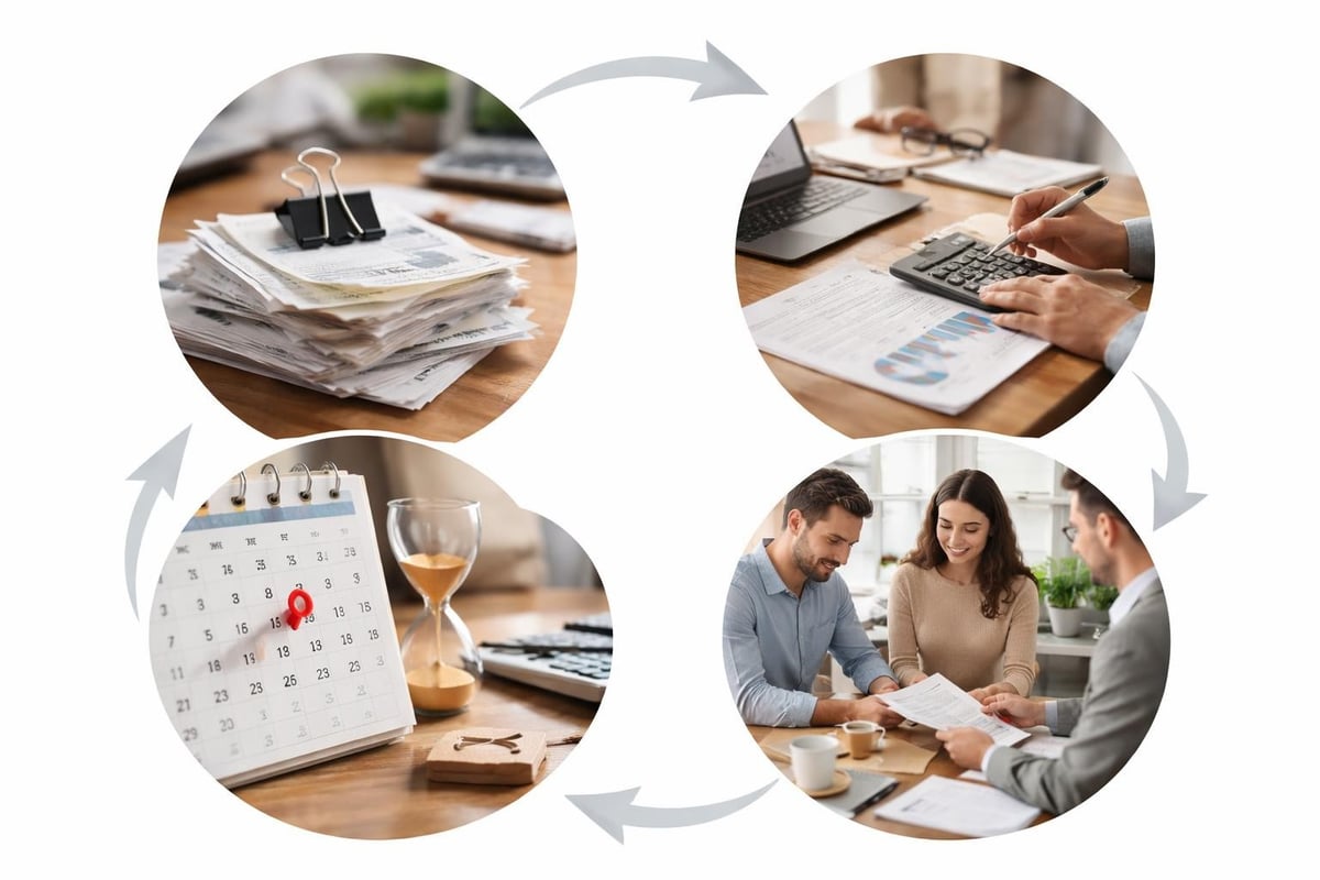 Zeitstrahl Nebenkostenabrechnung