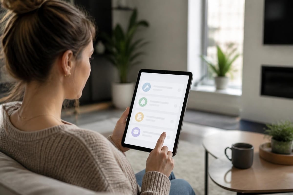 Digitale Mieterkommunikation Workflow